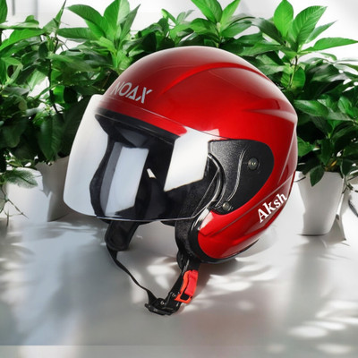NOAX unisex full face good hard quality helm-309 Motorbike Helmet(Red)