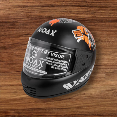 NOAX UNISEX SAFETY HELMET ONROAD HELMET- TWO WHEELER,BIKE & SCOOTER (SL-1233 Motorbike Helmet(Orange)