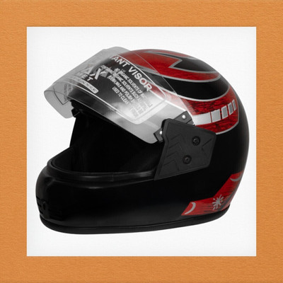 NOAX unisex full face good hard quality helmet-Green272 fk_112 Motorbike Helmet(Red)
