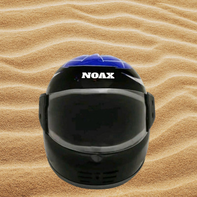 NOAX blue full face helmet unisex82 Motorbike Helmet(Black)