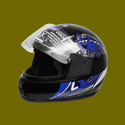 NOAX helmet bazarr unisex full face helmet _48 Motorbike Helmet(Black)