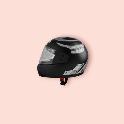 NOAX UNISEX SAFETY HELMET ONROAD HELMET- TWO WHEELER,BIKE & SCOOTER (SL-759 Motorbike Helmet(Silver)