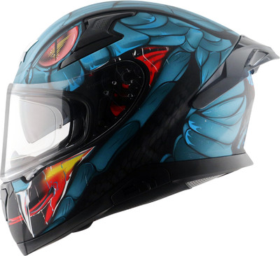 Axor Apex Venomous Motorbike Helmet(Dull Black Blue)