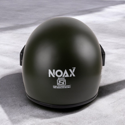 NOAX ISI MARKED KING OF HELMET UNISEX RIDDING HELMET TOP SELLING(DD-225 Motorbike Helmet(Black)