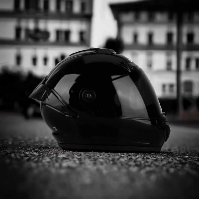 FOROLY Auto Green speed ABS Material with Black PC visor Motorbike Helmet(Black)