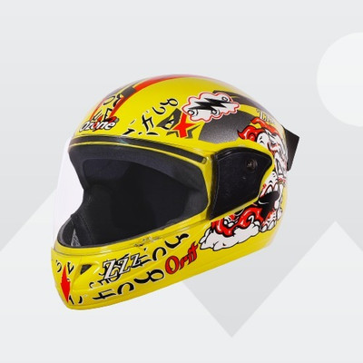OZONE Zzz_FF_Unisex_freesize_Oz006 Motorbike Helmet(Yellow)