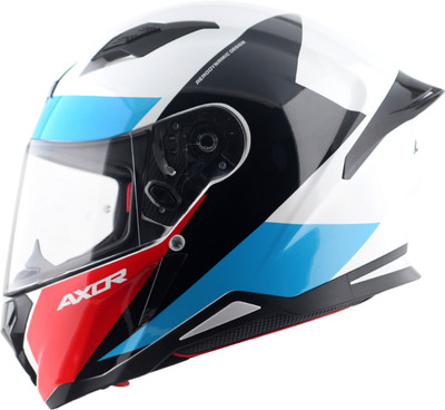 Axor Hunter Turbo Motorbike Helmet(White Red)