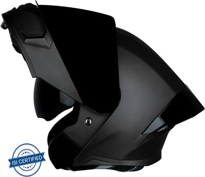 Steelbird Air SBA-20 ISS ISI Certified Flip-up Glossy Black Helmet for men Size 600 MM Motorbike Helmet(Glossy Black)
