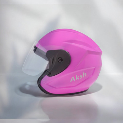 Font Helmet GOOD QUALITYFOR UNISEX for BIKE_-200A Motorbike Helmet(Pink)