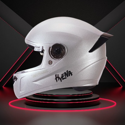 OZONE ONS_Premium Quality_Helmet_GV_@A@_61 Motorbike Helmet(SILVER WHITE)