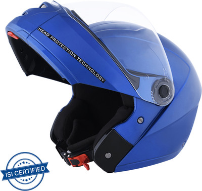 STUDDS NINJA ELITE SUPER FULL FACE FLAME - L Motorbike Helmet(Flame Blue)