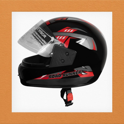 NOAX unisex full face good hard quality helmet-Green385385-Red jaal-ABCD Motorbike Helmet(Red)