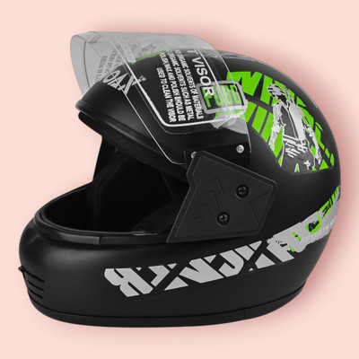Font unisex full face good hard quality helmet-Green297B Motorbike Helmet(Green)