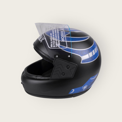 NOAX HELMET KING FULL FACE & ISI MARKED FOR UNISEX ((SL-486 Motorbike Helmet(Blue)