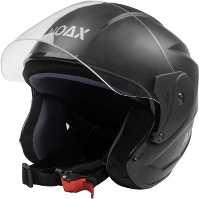 NOAX UNISEX SAFETY HELMET ONROAD HELMET- TWO WHEELER,BIKE & SCOOTER (SL-2828 Motorbike Helmet(Black)