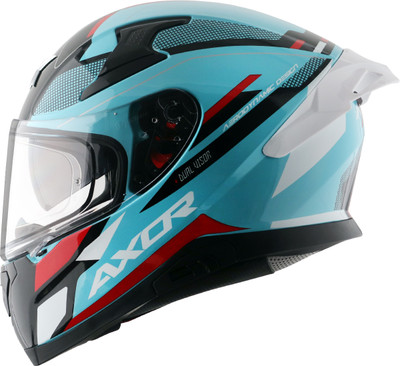 Axor Apex Turbine Motorbike Helmet(Hex Blue Red)