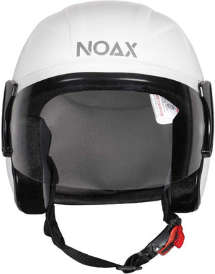 NOAX ISI marked helmet solid helmet((fk49 Motorbike Helmet(White)