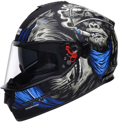 STUDDS Drifter D3 Motorbike Helmet(Black Grey N1)