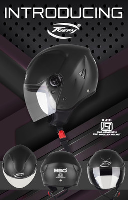 fuery UNISEX HALF FACE TRACK PRO HELMET Motorbike Helmet(Grey)