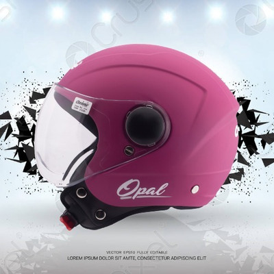OZONE Superior Helmet_Open face_VG_21@A04 Motorbike Helmet(MAGENTA)
