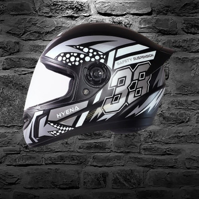 OZONE Premium_Helmet_full face_JBB@Gv@15 Motorbike Helmet(SILVER BLACK)