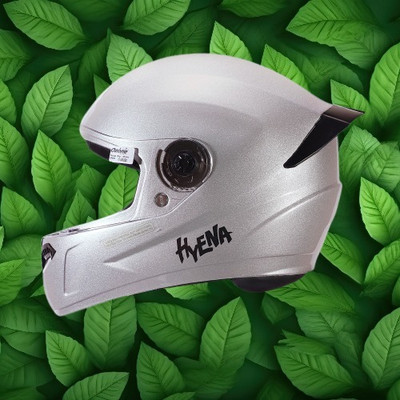 OZONE Full Face_Unique Design Helmet_Premium Class_@V@42 Motorbike Helmet(Silver)