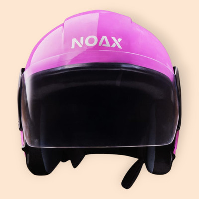NOAX ISI MARKED KING OF HELMET UNISEX RIDDING HELMET TOP SELLING(DD-627 Motorbike Helmet(Pink)
