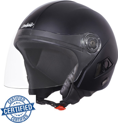 OZONE Superior Certified Helmet_openface@VG&_335 Motorbike Helmet(Black)