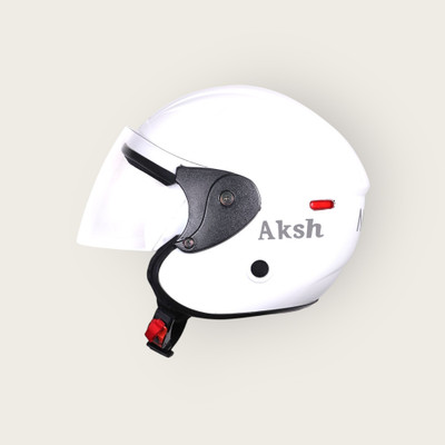 NOAX SAFETY HELMET FOR ONROAD RIDDING SOLID MATERIAL-TWO WHEELER(SLFK-AT-810 Motorbike Helmet(White)