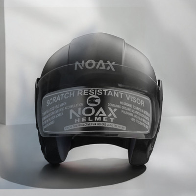 NOAX Helmet GOOD QUALITYFOR UNISEX for bike -185 Motorbike Helmet(Black)