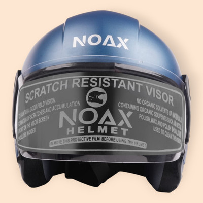 NOAX ISI MARKED UNISEX HELMET FOR RIDDING BIKE NON STOP(DD-365 Motorbike Helmet(Blue)