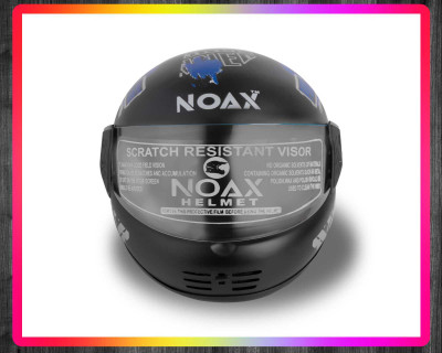 NOAX ISI MARKED FULL FACE HELMET FOR SAFE RIDING UNISEX BUYY_75 Motorbike Helmet(Blue)