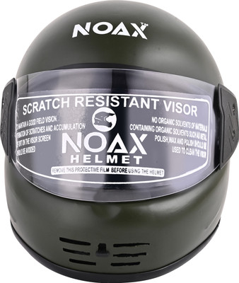 NOAX unisex full face good hard quality helmet @618 Motorbike Helmet(Grey)