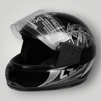 NOAX ISI marked helmet solid helmet((fk241 Motorbike Helmet(Silver)