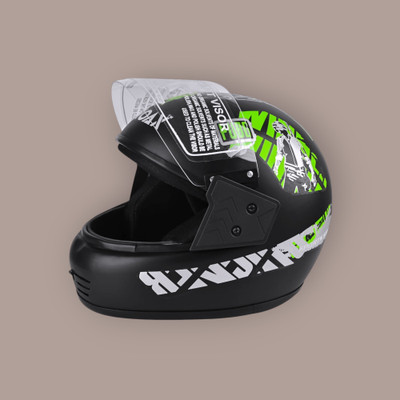 NOAX unisex full face good hard quality helm-251-Green Motorbike Helmet(Green)