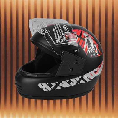 NOAX UNISEX SAFETY HELMET ONROAD HELMET- TWO WHEELER,BIKE & SCOOTER (SL-1538 Motorbike Helmet(Red)