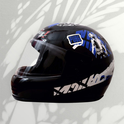 zonex-1 Full Face Motorbike Helmet with with PUBG Sticker On It (Blue, M)_2_New Motorbike Helmet(Blue)
