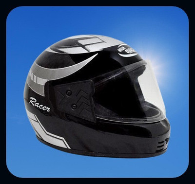 KIN Full Face Helmet_ISI certified_Silver29_HLT Motorbike Helmet(Silver)