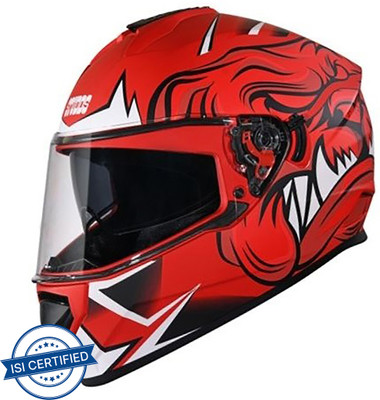 STUDDS DRIFTER-D1 Motorbike Helmet(N2 MATT RED)