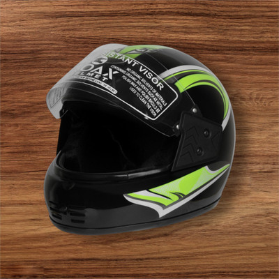 NOAX unisex full face good hard quality helmet-Green277277- jaal- 77GREENGREEN277 Motorbike Helmet(Green)