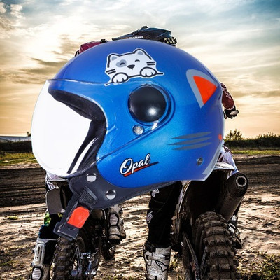 OZONE JSR_OPEN-FACE_HELMET_JBB_SUPER QUALITY_SAFETY_ABVG_@33 Motorbike Helmet(Blue)