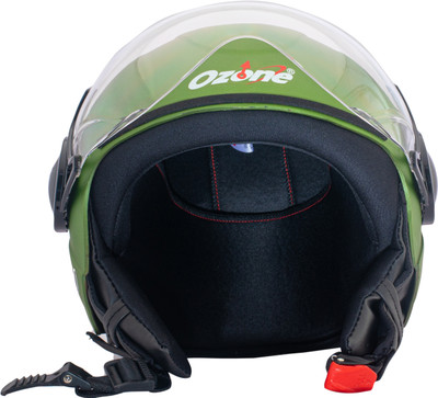 OZONE Superior Certified Helmet_openface@VG&_370 Motorbike Helmet(Green)