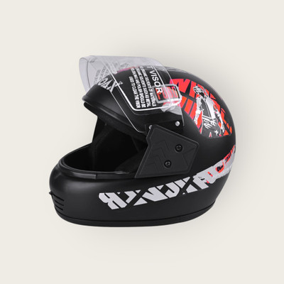 Font Unisex Full Face Helmet For Motorbikes -439-ABC Motorbike Helmet(Red)