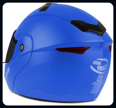 fuery FLIPUP HELMET RAINBOW VISOR BLUE FU120_New Motorbike Helmet(Blue)