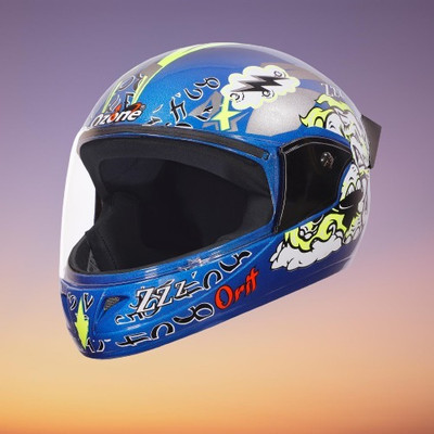 OZONE Zzz_FF_Unisex_freesize_Oz002 Motorbike Helmet(Blue)