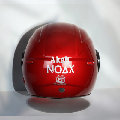NOAX BRANDED ISI MARKED HELMET FOR UNISEX GENDER KEEP SAFE RIDING (SLFKSL_1494 Motorbike Helmet(Red)
