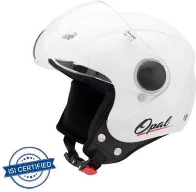 OZONE IS 4151 Motorbike Helmet(WHITE PLAIN)