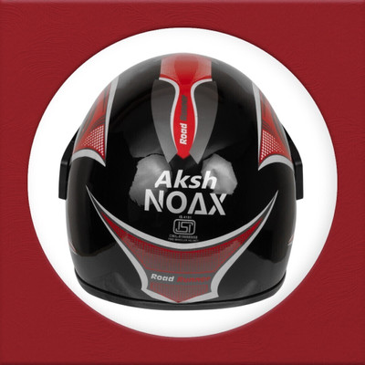 NOAX BRANDED ISI MARKED HELMET FOR UNISEX GENDER KEEP SAFE RIDING (SLFK-48 Motorbike Helmet(Red)