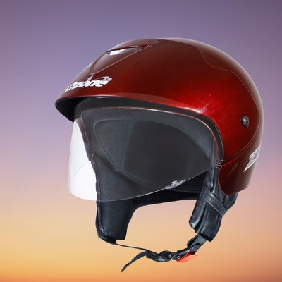 OZONE Zipp helmet_openface_largesize_Ozo0017 Motorbike Helmet(Red)