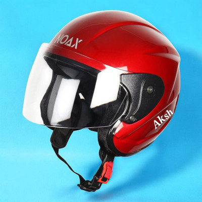 NOAX ISI MARKED KING OF HELMET UNISEX RIDDING HELMET TOP SELLING(DD-1873 Motorbike Helmet(Red)